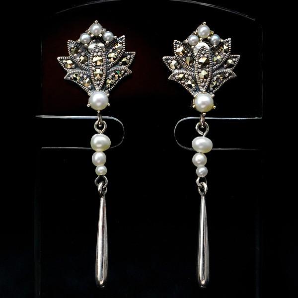 碌山 シードパール マルカジット ピアス/イヤリング RP 204E0231