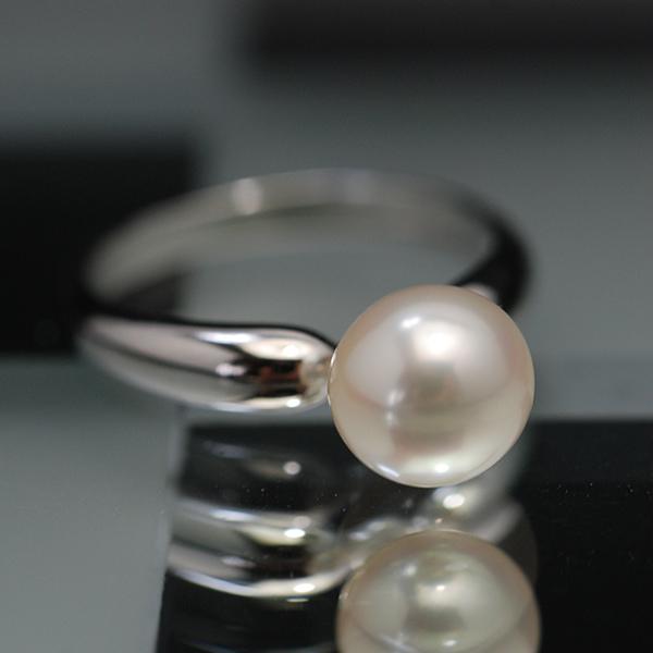 選りぬき 特級 7mm 淡水真珠 リング　冠婚葬祭OK 一つはもっていたいフォーマルホワイト　おシャ...