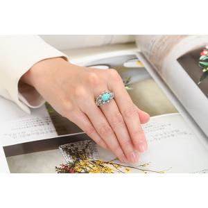 碌山 ターコイズ シードパール リング シック...の詳細画像1