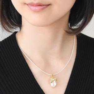 極小 淡水真珠 ケシパール ネックレス ホワイ...の詳細画像3