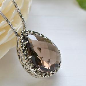 碌山 ガーネット 雪華 ブローチペンダント 碌山の真骨頂！ 美しい