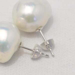 12mmバロックパール ピアス イヤリング K...の詳細画像3