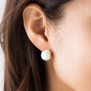 12mmバロックパール ピアス イヤリング K...の詳細画像5