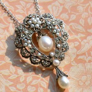 MIKIMOTO（ミキモト） パール 8P ブローチ シルバー 真珠 レディース