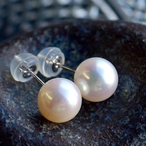 14mm バロックパール 淡水真珠 ピアス イヤリング K18 K14 SV925 存在