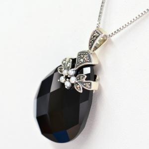 碌山 オニキス ペンダントトップ リバーシブル...の詳細画像2