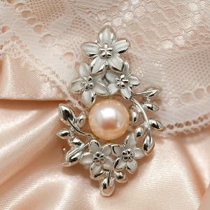 10mm 特級 淡水真珠 ブローチ ペンダント...の詳細画像3