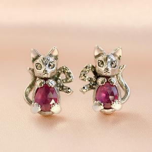 スモーキークォーツ ピアス イヤリング シックで合わせやすいブラウン