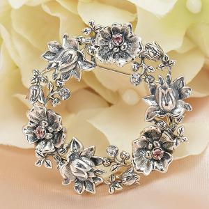 ROKUZAN エメラルド カエル ブローチ ピンブローチ シルバー925 マーカ