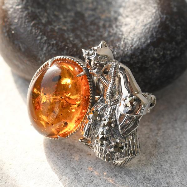 碌山 歌川国芳猫の毬ブローチペンダント RP 202C0844-TY