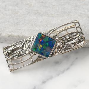 碌山 ガーネット ブローチペンダント 華やかにきらめく上質ワイン