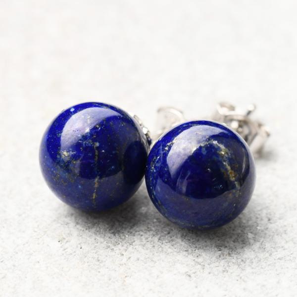 ラピスラズリ ピアス　ころんと大粒が可愛い ES00784V01LZ KA58