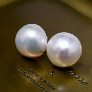 12mmバロックパール ピアス イヤリング K18 K14 SV925 存在感抜群大珠