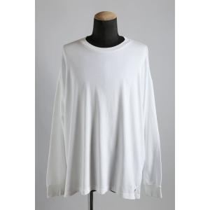 KAZUYUKI KUMAGAI / 20SS 美品 28/- 超長綿 天竺クルーネック 長袖 Tシャツ / size 3 White カズユキクマガイ｜leconstruction