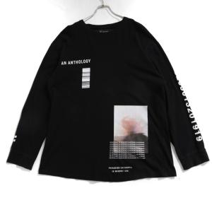 A.F ARTEFACT / 21SS "NUMBERS" オーバーサイズ 長袖 Tee / size 3 (BLACK) アーティファクト Tシャツ｜leconstruction