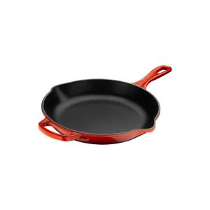 未使用 ルクルーゼ ラウンド・グリル 25cm チェリーレッド 丸型グリル ラウンド・グリル 25cm チェリーレッド | グリル ｜ル・クルーゼ