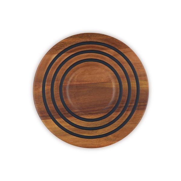 ル・クルーゼ 公式 ルクルーゼ Le Creuset 木製 鍋敷き プレート ｜ アカシアウッド・マ...