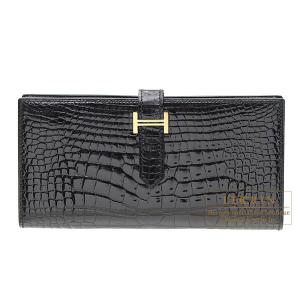 ポムポム　HERMES　長財布 ベアンスフレ アリゲーター　シルバー金具 楽天市場】【全品10%OFFクーポン】 エルメス ベアンスフレ