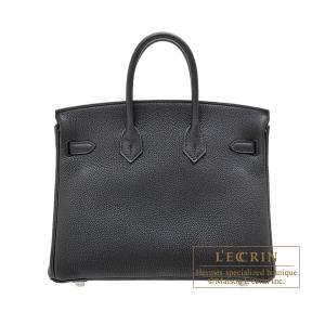 エルメス バーキン25 ブラック トゴ シルバー金具の詳細画像1