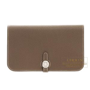 Dogon 《 新品 》HERMES エルメス ドゴン デュオ GM トゴ エトゥープ