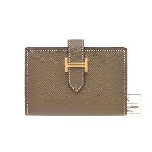 Bearn ≪ 新品 ≫ エルメス ベアン ミニ エトゥープ ゴールド金具