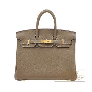 HERMES エルメス バーキン25 ビスキュイ ヴォースイフト