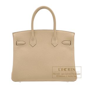 エルメス バーキン30 トレンチ トゴ シルバー金具の詳細画像1