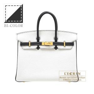 エルメス パーソナルバーキン25 ホワイト/ブラ...の商品画像