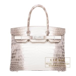 エルメス　バーキン30　ヒマラヤ　クロコダイル　ニロティカスマット　シルバー金具