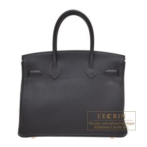 エルメス バーキン30 ブラック トゴ ゴールド金具の詳細画像1