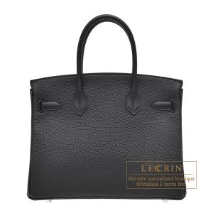 エルメス バーキン30 ブラック トゴ シルバー金具の詳細画像1
