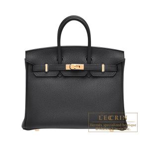 エルメス　バーキン25　ブラック　トゴ　ゴールド金具