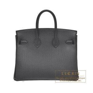 エルメス バーキン25 ブラック トゴ シルバー金具の詳細画像1