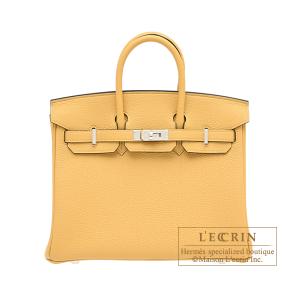 エルメス　バーキン25　パイユ　トゴ　シルバー金具