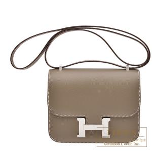 Mさん様ご専用エルメスコンスタンスミニ　①ボックスカーフ  シルバー金具 HERMES - Mさん様ご専用エルメスコンスタンスミニ ①ボックスカーフ