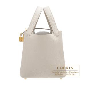 エルメス　ピコタンロック18/PM　ベトン　トリヨンクレマンス　ゴールド金具｜lecrin