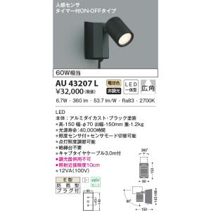 2024年モデル コイズミ照明 AU43207L エクステリアスポットライト