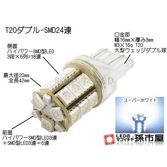 バックランプ トヨタプリウス用LED(ZVW30MC後)30系後期(LM24-W)