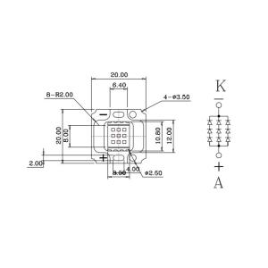 高品質 高効率 10W 赤色 赤 ディープレッ...の詳細画像1