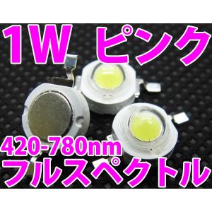 1W ピンク色 ハイパワーLED素子 植物育成な...の商品画像