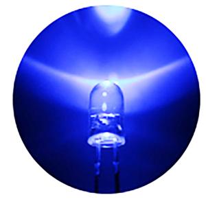 3mm 砲弾型 LED 青色 青 ブルー 高輝...の詳細画像2