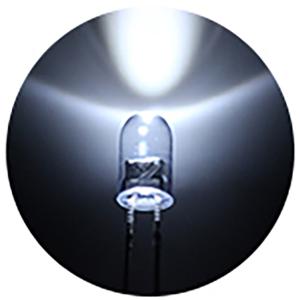 3mm 砲弾型 LED 白色 白 ホワイト 高...の詳細画像2
