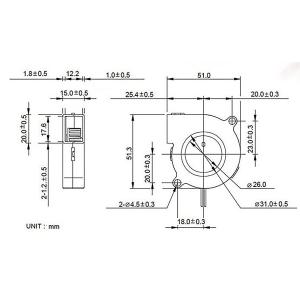 ■DC 5V■ 50mm 5センチ ブロワファ...の詳細画像3