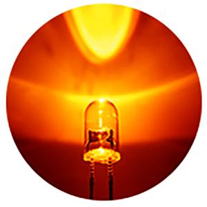 5mm 砲弾型 LED 橙色 オレンジ 透明ク...の詳細画像2