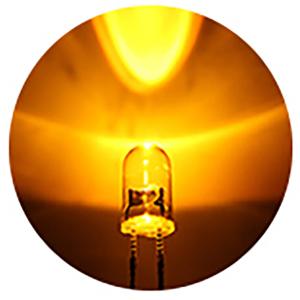 5mm 砲弾型 LED 黄色 黄 イエロー 高...の詳細画像2
