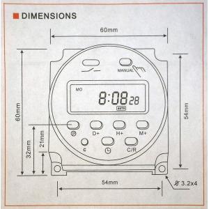 週間デジタルプログラムタイマースイッチ ウィー...の詳細画像2