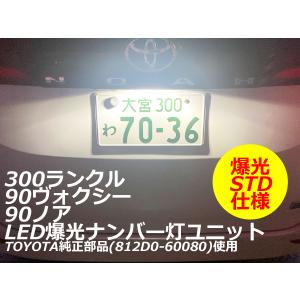 TOYOTA 80ハリアー MXPKアクア 爆光LEDナンバー灯ユニット 【改良版