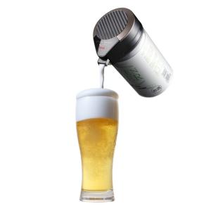 ビールサーバー　グリーンハウス ワンタッチビールサーバー 缶ビール 用 超音波式 ブラック GH-BEERM-BK　新品　【送料無料】｜leebyshop