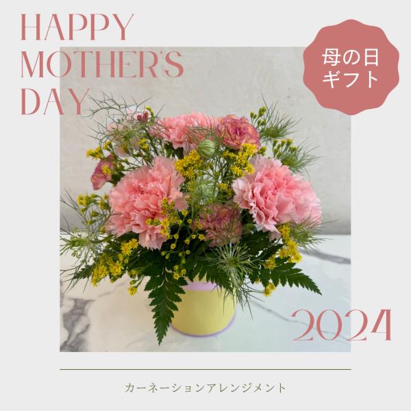 母の日 プレゼント 花 ギフト アレンジメント フラワーアレンジメント カーネーション 2024 プ...