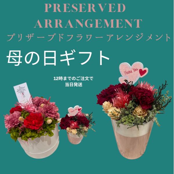 母の日プリザーブドフラワー 2024 母の日 プリザーブドフラワー ギフト アレンジメント